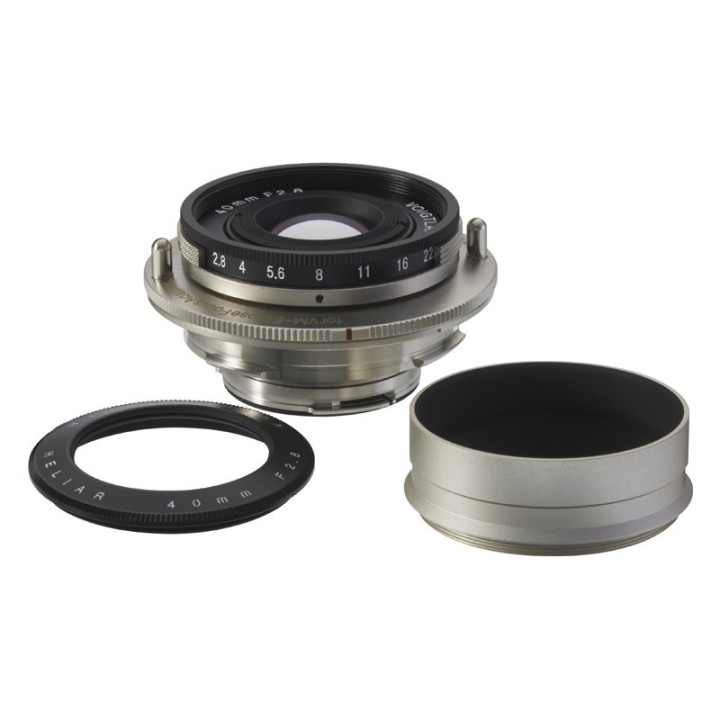 Voigtländer Heliar 40 mm f/2,8 Nickel for close focus adapter VM/E