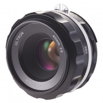 Voigtländer Ultron 40mm f/2.0 SLII-S aspherical Nikon Ai-S sort