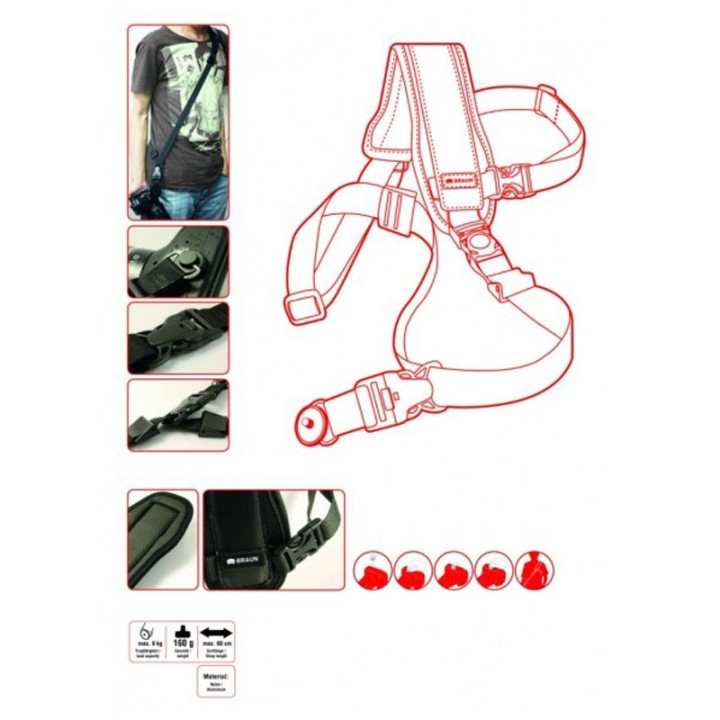 Braun kamera Strap Pro S600