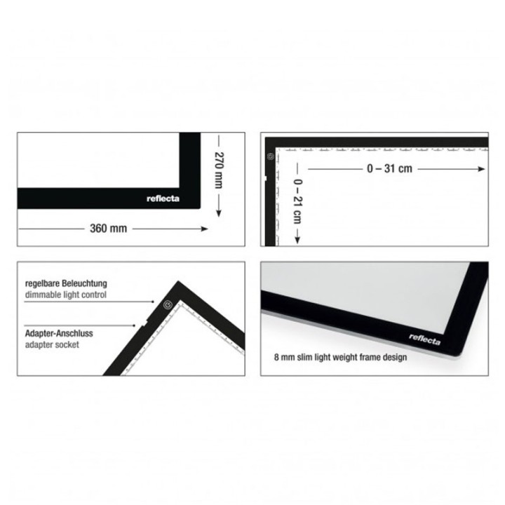 Reflecta lysbord A4