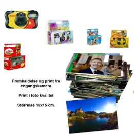 Fremkald og print fra engangskamera