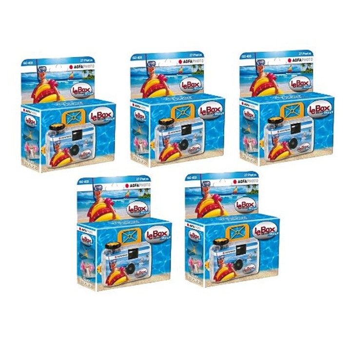 Agfa LeBox Ocean engangskamera 5-pak