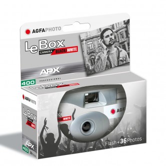 Agfa LeBox engangskamera Sort/hvid film