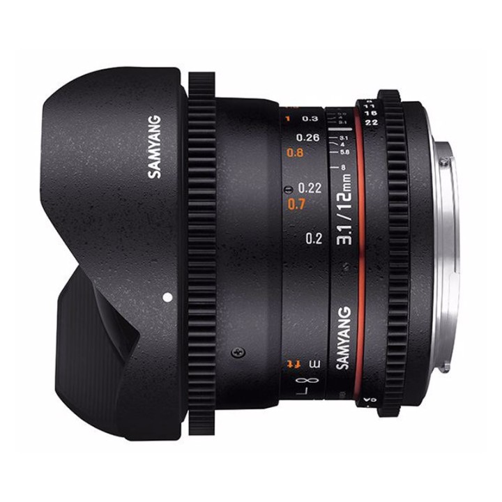 Samyang 12mm Fisheye T3,1 VDSLR (Fuldformat) Pentax K
