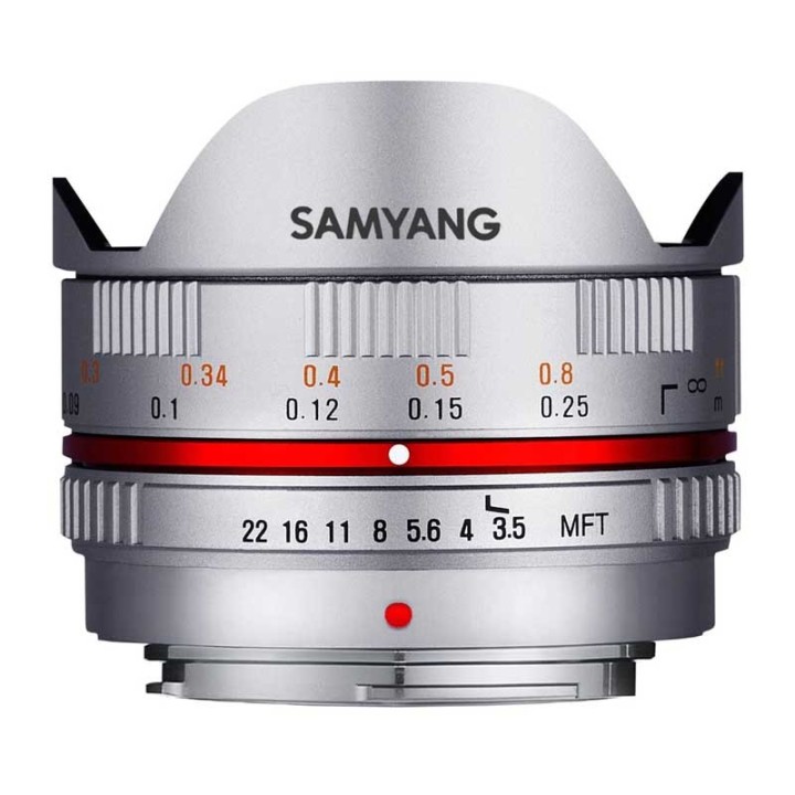 Samyang 7,5mm f/3,5 Fisheye MTF, sølv