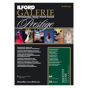 Ilford Galerie Prestige Smooth Gloss, 25 ark A3