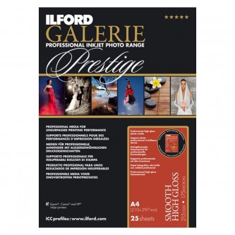 Ilford Galerie Prestige Smooth High Gloss, 25 ark A3