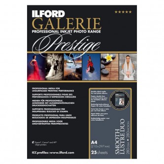 Ilford Galerie Prestige Smooth Lustre Duo, 25 ark A4