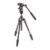 Manfrotto Stativkit Video Kulfiber Befree Live Twist