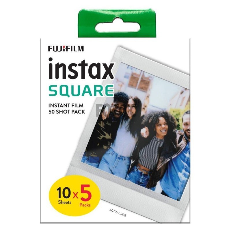 Fuji instax film square 5x10 stork bs pakke med 50 billeder