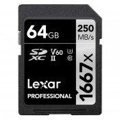 Lexar 64GB 1667x SDXC UHS-II v60