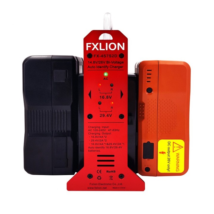 FXLION V-lock Charger 14,8V/26V