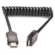 Atomos HDMI A-A spiralkabel, 30-60 cm.