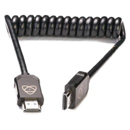 Atomos HDMI A-A spiralkabel, 30-60 cm.