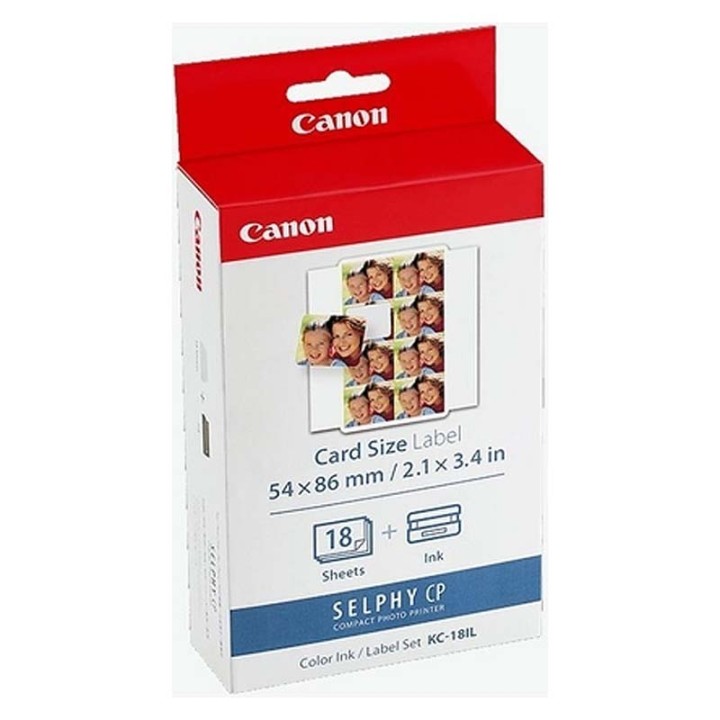 Canon KC-18 IL fotopapir og patron til selphy printer