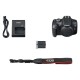 Canon EOS 2000D m/18-55mm IS II sort og batteri LP-E10