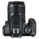 Canon EOS 2000D m/18-55mm IS II sort og batteri LP-E10