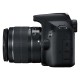 Canon EOS 2000D m/18-55mm IS II sort og batteri LP-E10