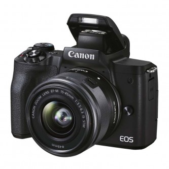 Canon EOS M50 Mark II m/15-45mm STM sort