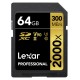 Lexar 64GB Pro 2000X SDHC/SDXC UHS-II U3 (V90)