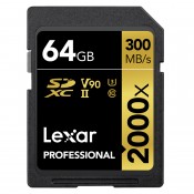 Lexar 64GB Pro 2000X SDHC/SDXC UHS-II U3 (V90)