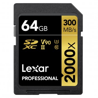 Lexar 64GB Pro 2000X SDHC/SDXC UHS-II U3 (V90)
