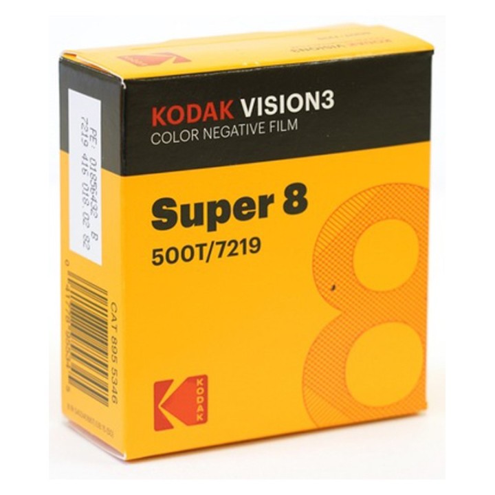 Kodak Vision3 500T 7219, 8 mm x 15 m Perf. 1R smalfilm