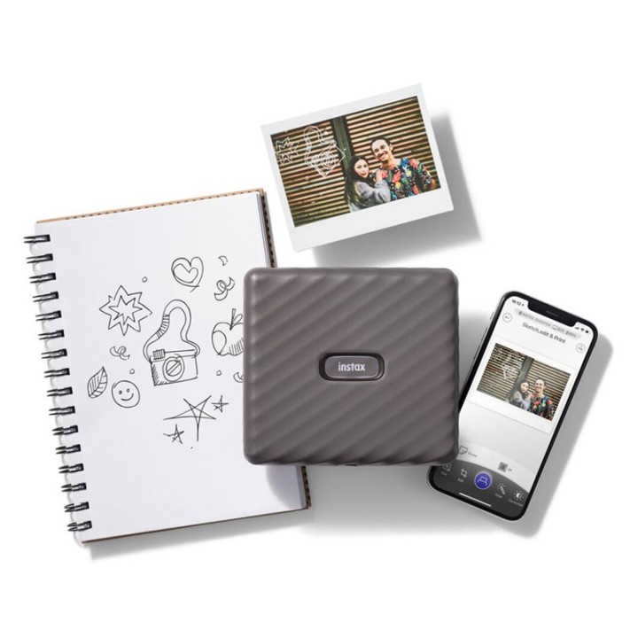 instax Link Wide printer mocha grey