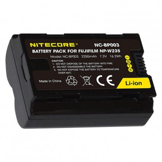 Nitecore battery pack for Fujifilm NP-W235