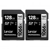 Lexar Pro 1066x SDXC U3 (V30) UHS-I 128GB - 2pack