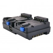 FXLION Nano One Dual V-lock Plate (hot swap) (w/ 3x D-tap)