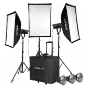 Nanlite FS-150 LED 3 Light kit with stand