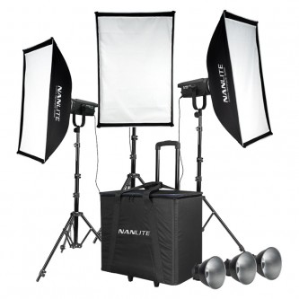 Nanlite FS-150 LED 3 Light kit with stand