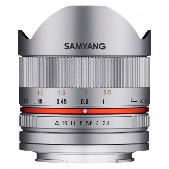 Samyang 8mm f/2,8 Fisheye (APS-C), Fuji X, Sølv II
