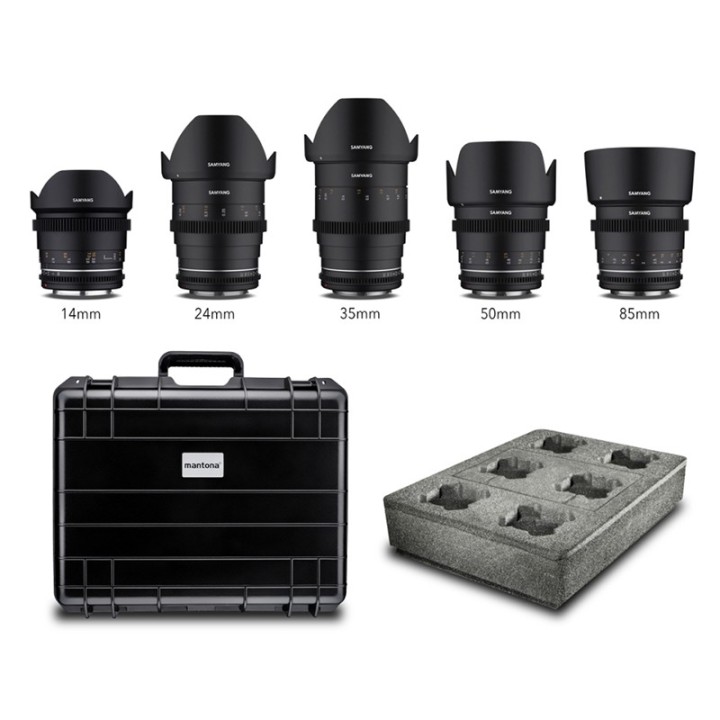 Samyang MF 14/24/35/50/85 MK2 VDSLR kuffert Sony E