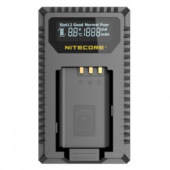 Nitecore USN2 Dual slot USB-lader til Sony NP-BX1