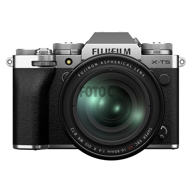 Fujifilm X-T5 kit m/16-80mm f/4 sølv