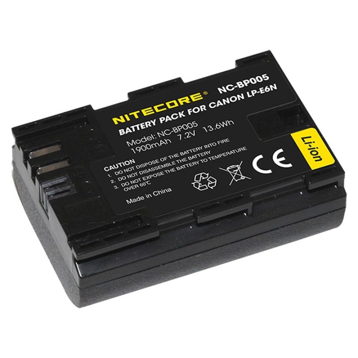 Nitecore NC-BP005 batteri (Canon LP-E6N)