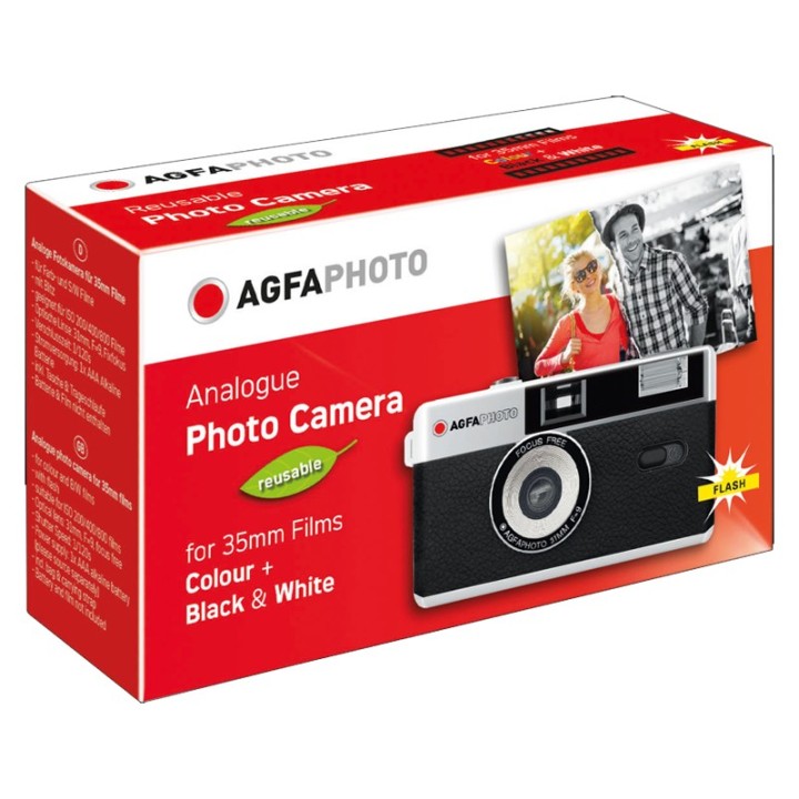 Agfaphoto genanvendeligt kamera 35mm Sort