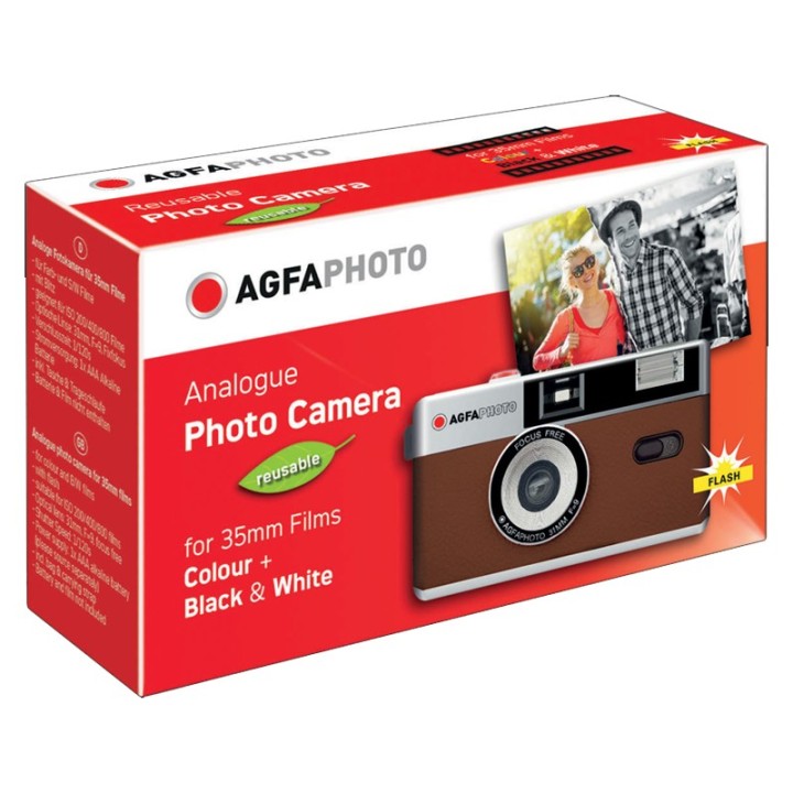 Agfaphoto genanvendeligt kamera 35mm Brun