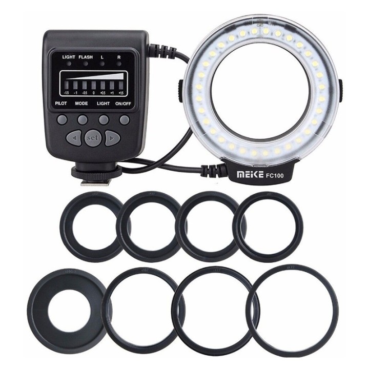 Meike FC100 LED macro ring flash