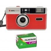 Agfaphoto genanvendeligt kamera 35mm Rød