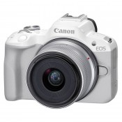 Canon EOS R50 m/ 18-45mm, hvid