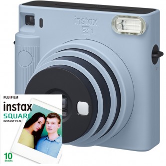 Fuji Instax Square SQ 1 - Blå m/ 10 ark fotopapir