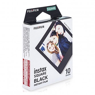 Fuji Instax Square film Black Frame 1x10