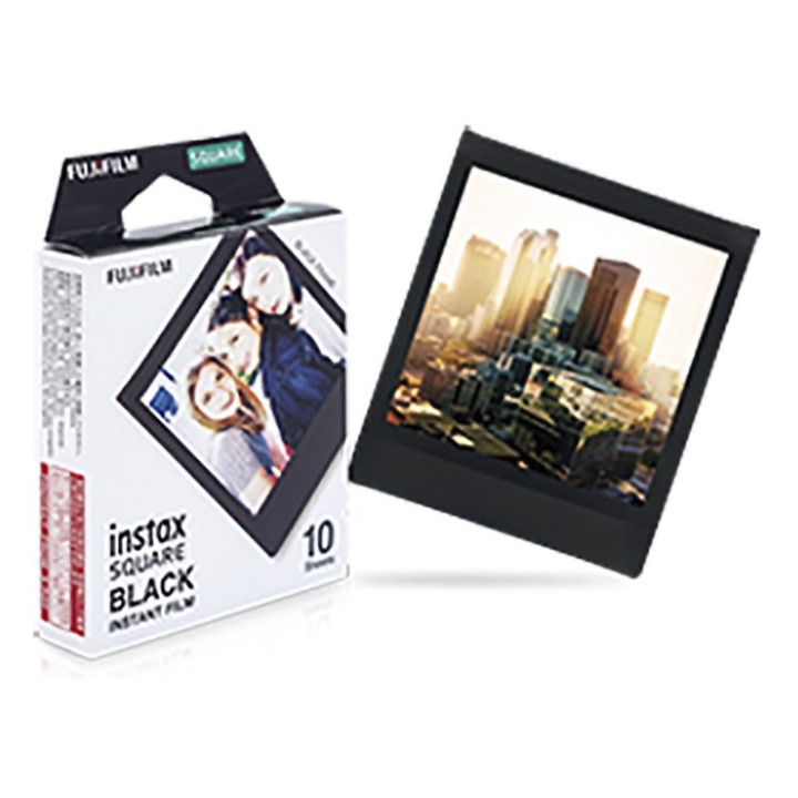 Fuji Instax Square film Black Frame 1x10