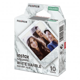 Fuji Instax Square film White Marble 1x10