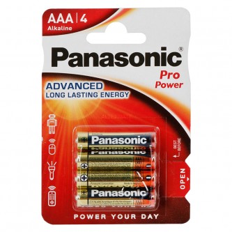 Panasonic Batterier AAA ProPower Alkaline 4 pak
