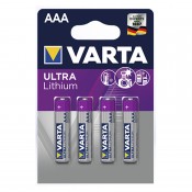Varta Ultra Lithium Micro AAA batteri 4 styk