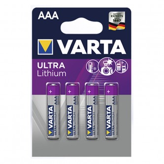 Varta Ultra Lithium Micro AAA batteri 4 styk